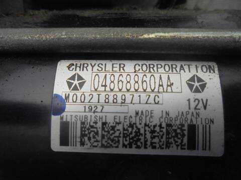 Foto 3ª: Motor de Arranque Chrysler Grand Voyager LIMITED 163CV 120KW [DVM64C] (2008)