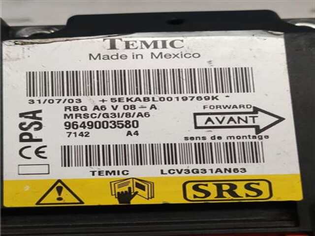 Foto 2ª: Centralita Airbag Citroen C2 1.4 HDI [8HZ]