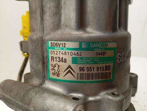 Foto 3ª: Compresor Aire Acondicionado Peugeot 307 1.6 HDI BERLINA 109CV 80KW (2005)