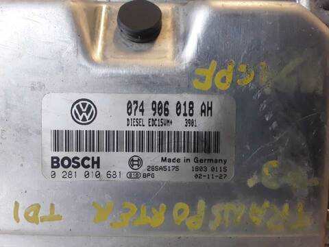 Foto 2ª: Centralita Motor ECU Volkswagen Transporter 2.5 TDI 102CV FURGONETA
