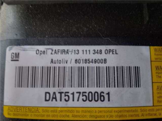 Foto 3ª: Airbag Delantero Izquierdo Opel Zafira 1.9 ENJOY [1.9 LTR. - 110 KW 16V CDTI CAT (Z 19 DTH - LRD)]