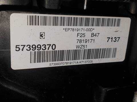 Foto 2ª: Motor Completo Bmw X3 XDRIVE 20D [B47D20C] (2010)
