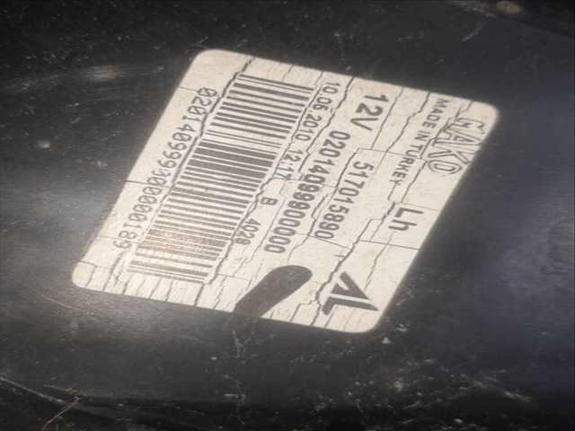 Foto 3ª: Piloto Trasero Izquierdo Fiat Punto 1.4 G 77CV 57KW EVO PUNTO 199) 199A2000 (2010)