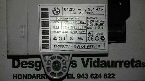 Foto 3ª: Centralita Motor ECU Bmw Serie 3 315 2.0 16V CAT 150CV 110KW [204D4] (2006)