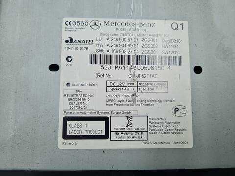 Foto 2ª: Sistema GPS Mercedes Clase A 140 A 200 CDI BLUEEFFICIENCY 176.001) 136CV 100KW [651901] (2012)