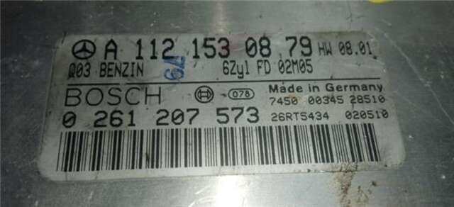 Centralita Motor ECU Mercedes Clase ML 230 3.2 320 (163.154) [3.2 LTR. - 160 KW V6 18V CAT]
