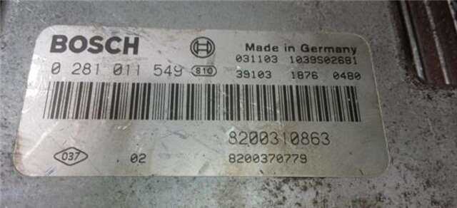 Centralita Motor ECU Renault Megane 1.9 CONFORT AUTHENTIQUE [1.9 LTR. - 88 KW DCI DIESEL] II CLASSIC BERLINA (2003-_)