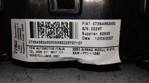 Foto 3ª: Airbag Delantero Izquierdo Fiat Ducato 2.3 JTD CAT 120CV 88KW CAJA CERRADA [FIAE04810] (2007)