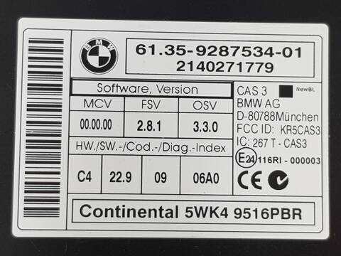 Foto 3ª: Centralita Motor ECU Bmw X1 XDRIVE 18D (2009)