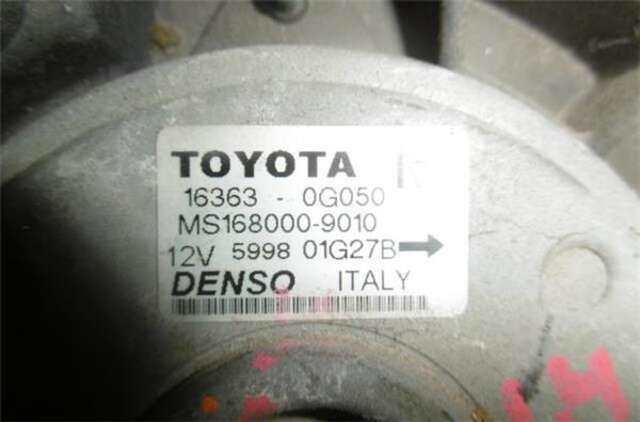 Electroventilador Toyota Corolla 1.4 ACTIVE [1.4 LTR. - 66 KW TURBODIESEL CAT]