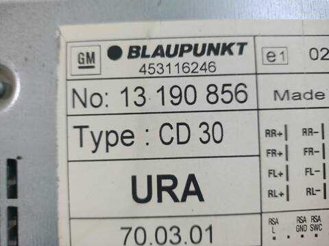 Foto 2ª: Sistema Audio Radio CD Opel Astra ESSENTIA 90CV [Z14XEP] (2004)