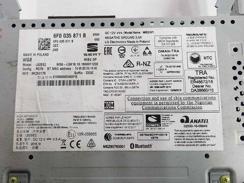 Foto 3ª: Sistema GPS Seat Ibiza STYLE (2017)