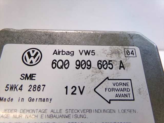 Foto 4ª: Centralita Airbag Seat Toledo 1.9 TDI 1999-2004 [AHF] (2000)