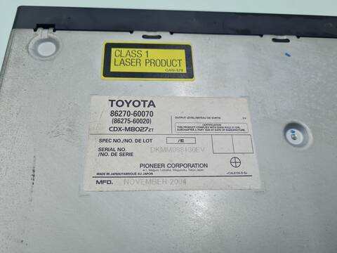 Foto 4ª: Sistema Audio Radio CD Toyota Land Cruiser 3.0 D4-D VXL 166CV 122KW [1KD-FTV] (2005)