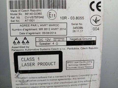 Foto 3ª: Sistema GPS Toyota Auris HYBRID BUSINESS 99CV 73KW [2ZR] (2018)