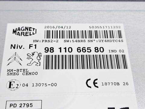 Foto 3ª: Sistema Audio Radio CD Peugeot 208 STYLE 82CV 60KW [HM01] (2016)