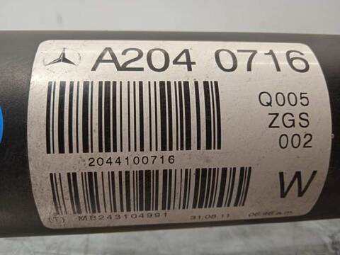 Foto 4ª: Transmision Central Mercedes Clase C 160 C 220 CDI BLUEEFFICIENCY 204.302) COUPE 170CV 125KW [651911] (2011)