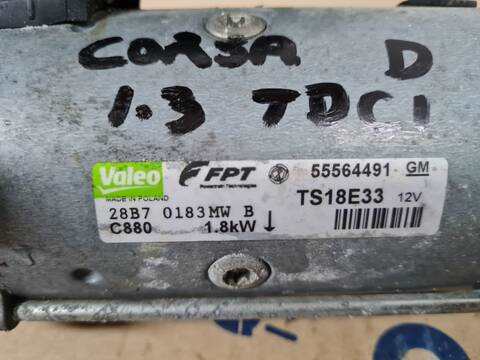 Foto 2ª: Motor de Arranque Opel Corsa 1.3 16V CDTI CAT Z 13 DTH - L4I) 90CV 66KW (2007)