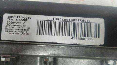 Foto 3ª: Airbag Delantero Derecho Mercedes Clase E 180 E 220 CDI 211.006) BERLINA 150CV 110KW [646961] (2005)