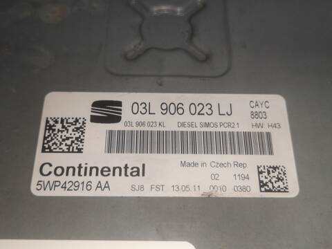 Foto 2ª: Centralita Motor ECU Seat Altea CAYC (2011)