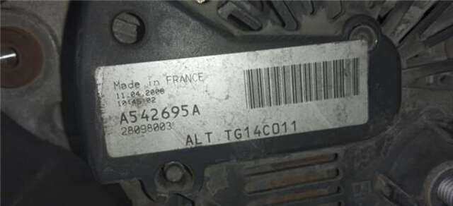 Alternador Volkswagen Golf 2.0 CONCEPTLINE (E) [2.0 LTR. - 55 KW SDI]