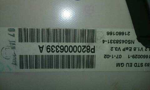 Foto 3ª: Cuadro de Instrumentos Opel Vivaro 1.9 CDTI CAT F9Q-760 - L08) 101CV 74KW [F9Q760] (2003)