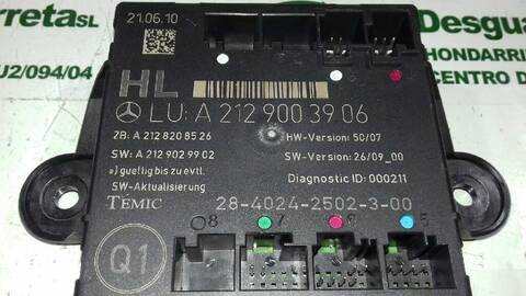 Foto 2ª: Centralita Cierre Centralizado Mercedes Clase E 180 220 CDI BLUEEFFICIENCY 212.002) 170CV 125KW [651924] (2010)