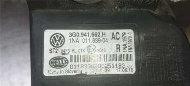 Faro Antiniebla Delantero Derecho Volkswagen Passat 1.6 BLUEMOTION [1.6 LTR. - 88 KW TDI DPF]