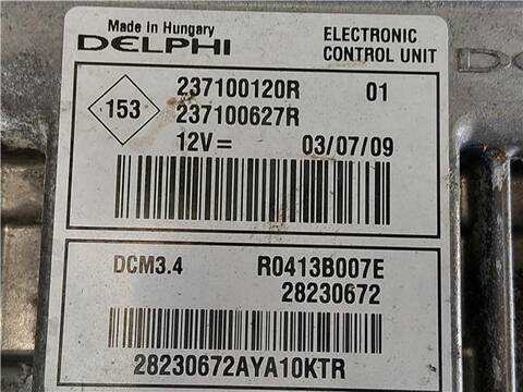 Foto 3ª: Centralita Motor ECU Renault Megane 1.5 DCI 86CV 63KW III FASTBACK BZ0_) [D/ K9K F8] (2009)