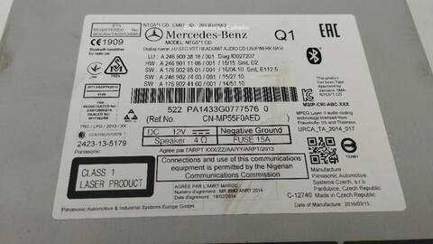 Foto 3ª: Sistema Audio Radio CD Mercedes Clase G 230 GLA 200 CDI - D 156.908) (2013)