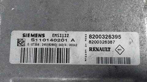 Foto 3ª: Centralita Motor ECU Renault Clio 1.2 58CV 43KW [D7F G7] (2005)