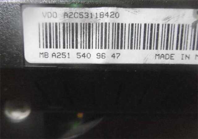 Cuadro de Instrumentos Mercedes Clase R 280 3.5 R 350 4MATIC (251.065) [3.5 LTR. - 200 KW V6 CAT]