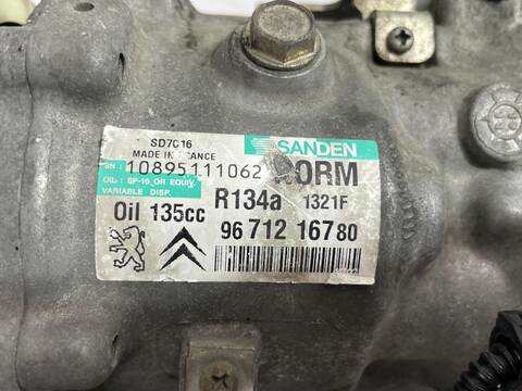 Foto 2ª: Compresor Aire Acondicionado Peugeot 308 ENVY 112CV [9HR (DV6C)] (2008)