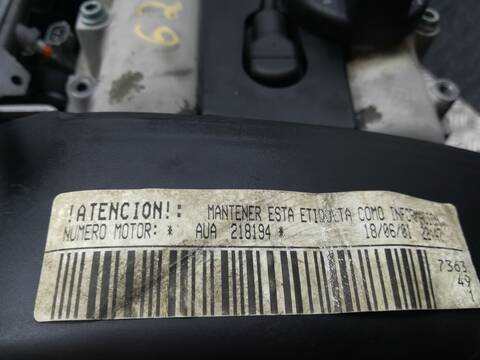 Foto 3ª: Motor Completo Seat Ibiza AUA (2001)