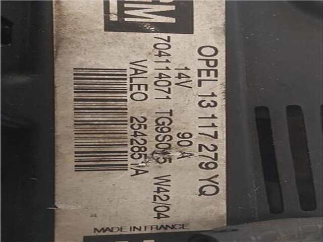 Foto 3ª: Alternador Opel Corsa 1.3 CDTI 70CV [Z 13 DT] (2004)