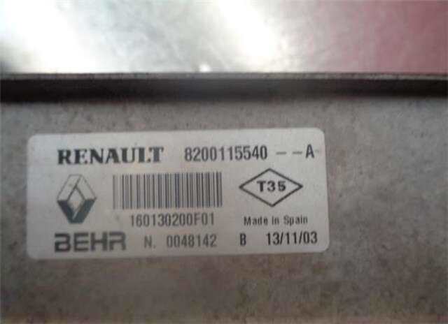 Foto 3ª: Intercooler Renault Megane 1.5 CONFORT AUTHENTIQUE [1.5 LTR. - 74 KW DCI DIESEL] II CLASSIC BERLINA (2003-_) [K9KF728]