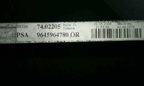 Foto 2ª: Radiador Calefaccion A.A. Citroen Xsara 1.6 HDI CAT 9HY - DV6TED4) PICASSO 109CV 80KW (2004)