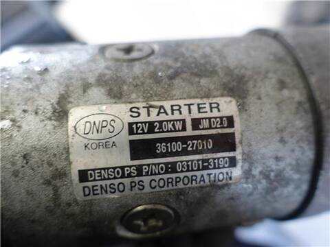 Foto 3ª: Motor de Arranque Kia Sportage 2.0 CRDI 113CV 83KW [D4EA] (2005)