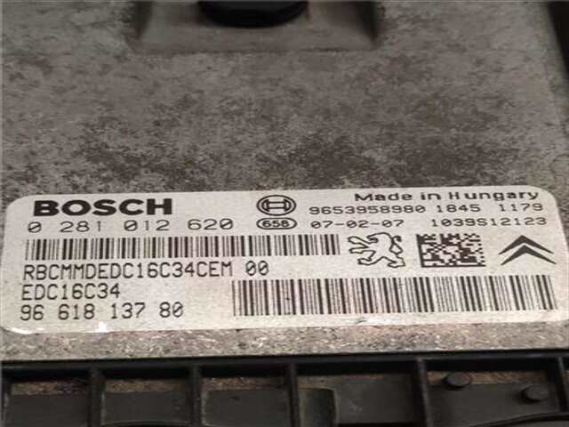 Foto 2ª: Centralita Motor ECU Citroen Berlingo 1.6 HDI 75 [9HW]