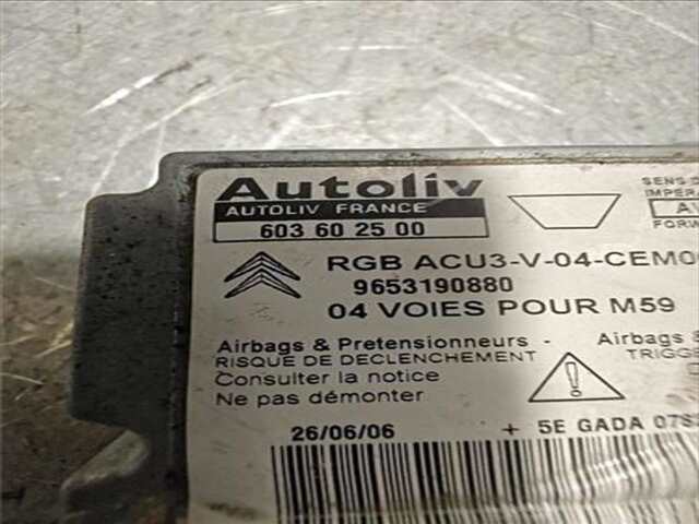 Foto 2ª: Centralita Airbag Peugeot Partner 1.9 COMBIESPACE [1.9 LTR. - 51 KW DIESEL] [WJY]