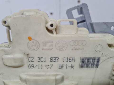 Foto 3ª: Cerradura Puerta Delantera Derecha Volkswagen Passat 2.0 TDI 140CV 103KW [BKP] (2007)