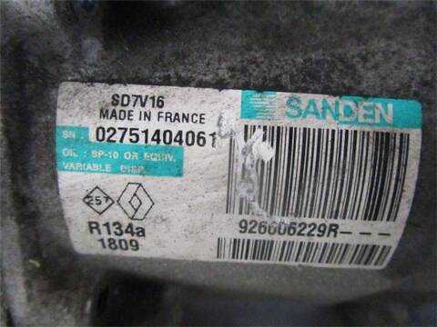 Foto 3ª: Compresor Aire Acondicionado Dacia Sandero 1.5 DCI 68CV 50KW [D/ K9K K 7] (2010)