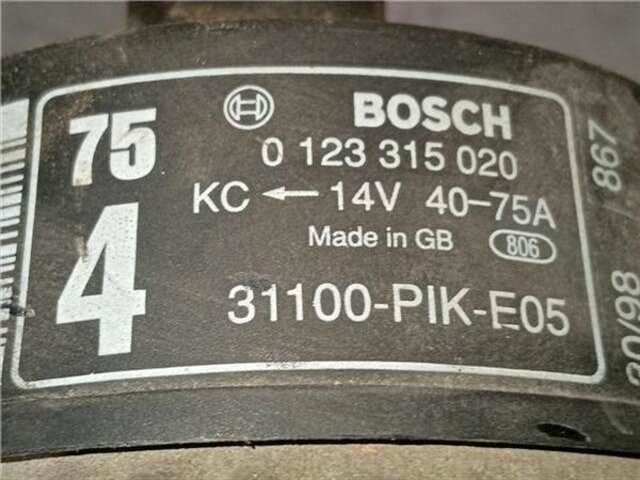 Foto 2ª: Alternador Honda Civic 1.5 16V (MB3) [D15Z8]