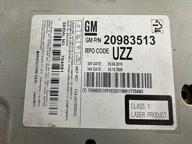 Sistema DVD Opel Insignia 2.0 CDTI