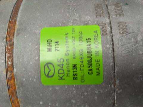 Foto 2ª: Compresor Aire Acondicionado Mazda 3 LUXURY 120CV 88KW [PE] (2013)