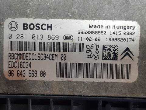 Foto 2ª: Centralita Motor ECU Citroen Jumpy HDI 90 29 L2H1 FURGON (2000)