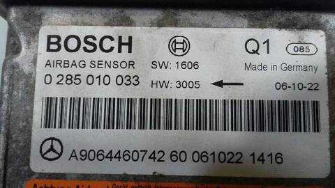 Foto 3ª: Centralita Airbag Mercedes Sprinter 2.1 CDI CAT 129CV 95KW CAJA ABIERTA [646986] (2006)