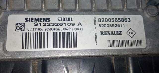 Centralita Motor ECU Renault Scenic 1.5 CONFORT AUTHENTIQUE [1.5 LTR. - 74 KW DCI DIESEL] (JM)(2003-_)