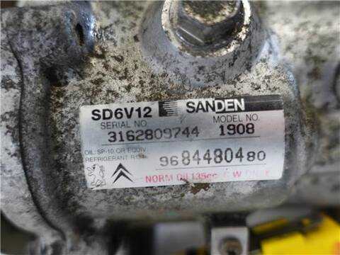 Foto 3ª: Compresor Aire Acondicionado Peugeot Bipper 1.4 BASICO 68CV 50KW [D-8HS] (2008)