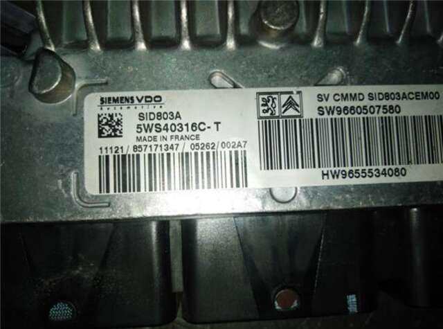 Centralita Motor ECU Peugeot 607 2.0 HDI